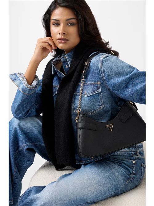 Borsa a spalla Serenova Saffiano GUESS | HWZG8091180/BLA
